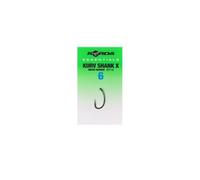 Korda Essentials Kurv Shank X Hook, Barbed, Size 6, Qty 10