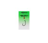 Korda Essentials Wide Gape X Hook, Barbed, Size 4, Qty 10