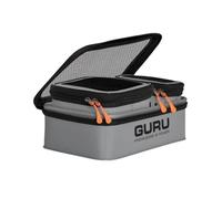 Korda Guru Fusion Ventilator Combo 3, Three EVA Bait Boxes, 100, 200 and 250, Breathable Mesh Lids, Fresh Cool Bait Storage, Stackable Code GLG048.