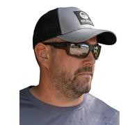 Korda Guru Grey Patch Trucker Cap One Size | Match Fishing Summer Cap | Cool Breathable Cotton | Pre-Curved Sun Shade Brim | Adjustable Snapback Closure | Lightweight and Quick Drying | Code GBC17