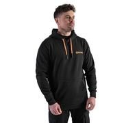 Korda Guru Lightweight Hoodie Black, Draw Cord Adjustable Hood, Moisture-Wicking, Stretch Fabric, Elasticated Cuffs, Inner Phone Pocket, Front Pouch, 60% Cotton, 40% Polyester.