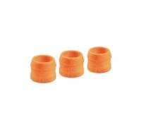 Korda Guru No3 Section Nose Cone Orange Qty 3 | Protects the Male Ends of Pole Sections | Fit all Guru Poles | Prevents Damage to No.3 Top Kit | Code GNC004