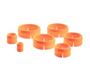 Korda Guru Nose Cone Full Pole Pack Orange | Protects the Male Ends of Pole Sections | Fit all Guru Poles | No.2 Prevents Elastic Sticking to the Internal Walls of Top Kit | Code GNC006