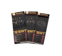 Korda Guru QM1 4" Bait Bands Hair Rigs Barbless (Size 14 7lb) | Pre-Tied Carp Fishing Rigs for Pellets, Wafters, Boilies | Micro Bait Band for Quick Bait Changes | 10 Pack