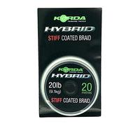 Korda Hybrid Stiff Coated Braid 20lb 20m Gravel Brown (khy2)