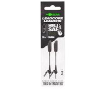 Korda Kable Leadcore Leader Heli Safe 50cm Weed - Anti-Tangle Carp Fishing Leader, Mini Heli-Safe System, No-Trace Safety, Weed Camouflage