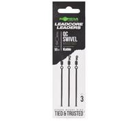 Korda Kable Leadcore Leader QC Swivel 50cm - Weed