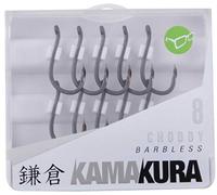 Korda Kamakura Choddy Hooks - Barbless Size 8
