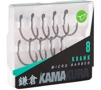 Korda Kamakura Krank Barbless Hooks Size 4 - Ultra Sharp Carp Fishing Hooks, Wax-Coated Tip, Perfect for Knotless and Spinner Rigs