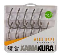Korda Hooks Kamakura Wide Gape – Barbless, Ultra-Sharp Beaked Point, Wax-Coated Tip, Size 8