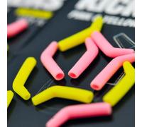 Korda Hook Aligners Kickers Large – High-Visibility Carp Rig Enhancers Yellow/Pink Pack of 10