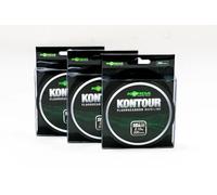 Korda Kontour Fluorocarbon Main Line, 18lb/0.37mm, 200m, Fluorocarbon, Fast Sinking, Tough, Excellent Knot Strength, Ideal for Carp Fishing, High Abrasion Resistance, Low Visibility in Water