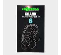 Korda Krank Barbed Hook Size 6 - Black, Black