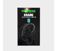 Korda Krank Barbed Hook Size 8 - Black, Black
