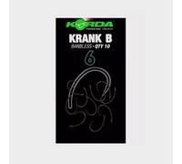Korda Krank Barbless Hook Size 6 - Black, Black