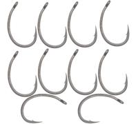 Korda Krank Size 4 Carp Fishing Hooks | Barbed | Wide Gape | Curved Shank | Micro Barb | Strong and Sharp Carp Rigs | Perfect for Knotless Knot, Spinner Rig