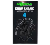 Korda Kurv Shank Fishing Hooks, Size 8, High Carbon Steel, Curved Shank Barbed Hooks for Versatile Rigging Options, Suitable for Pop-Up & Bottom Baits, Sharp Point, Available in Heavier XX Version