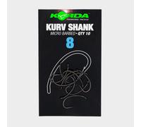 Korda Kurv Shank Barbed Hook Size 8 - Grey, Grey