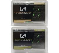 Korda Kaptor Kurv shank carp hooks, carp fishing, carp lake, carp mounting, Green, 12 (EU)