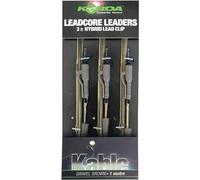 Korda Leadcore Leaders Hybrid Lead Clip QC Swivel : Gravel