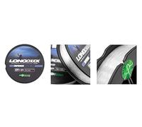 Korda LongChuck Tapered Mainline, 10-30lb, 0.27-0.47mm, Designed for Long-Range Fishing, Ultra-Low Stretch, High Breaking Strain to Diameter Ratio, Clear Mono Line, 300m Reversible Spool