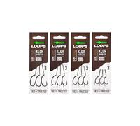 Korda - Loop Rigs Klor 2 50lb, Pre-Tied Carp Fishing Rigs, Micro Barbed, Ready-to-Use Combi-Rigs, Carp Angling Essential, 3 Pack