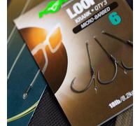 Korda Loop Rigs Krank Size 6 18Lb - Black, Black