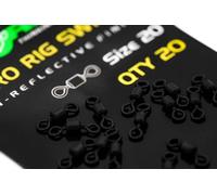 Korda Micro Rig Swivel Size 20, Durable Construction, Ideal for Combi Rigs, Non-Reflective Coating, Perfect for Bait Attachment, Reliable and Secure Connection, Precision-Engineered Fishing Gear