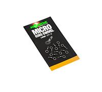 Korda Micro Ring Swivel Large | Ideal for Rig Construction and Hook Bait Movement | Anti-Glare PTFE Coated, Pack of 10 Swivels