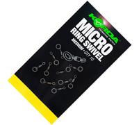 Korda Micro Ring Swivel Medium - PTFE Anti-Glare - Carp Rig Component - Pack of 10