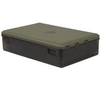 Korda Multi Compartment Tackle Box, 1 Unit, High Impact Plastic, Customisable with Removable Dividers and Magnetic Fastening, Includes Rig Board for Anglers