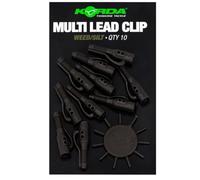 Korda Multi Lead Clip Weed/Silt | Quick-Change Carp Fishing Tackle System, Anti-Tangle, Secure Lead Release, Durable Design