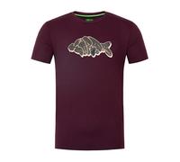 Korda Outline Tee Burgundy - L