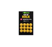 Korda Pop Up Boilie Essential Cell, Imitation Carp Fishing Hookbaits, 12mm, Qty 12, Spinner Rig Ready, Recessed Hair Stop Cavity