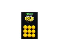 Korda Pop Up Boilie IB Yellow, Flavoured Imitation Carp Hookbait, | Balanced Buoyancy for Spinner Rigs with Flush-Fitting Hair Stop Cavity