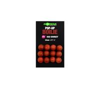 Korda Pop Up Boilie ISO Sweet, Imitation Carp Fishing Hookbaits, 12mm, Qty 12, Spinner Rig Ready, Recessed Hair Stop Cavity