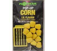 Korda Pop Up Corn IB (Yellow), Artificial Corn, Buoyant Pop-Up, Choice of Five Flavours for Effective Fishing Bait, Durable and Versatile, 10 Pack, Attracts Carp and Other Fish, Yellow