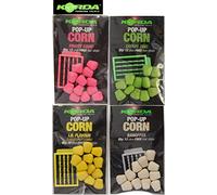 Korda Pop-Up Corn I.B. - Buoyant Artificial Sweetcorn Hookbait, High-Visibility for Carp Fishing, Includes Hair Stops, Pack of 10