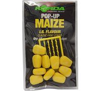 Korda - Pop Up Maize | IB (Yellow) | Artificial Buoyant Hookbait for Carp Fishing | Highly Buoyant Maize with Colour Matched Stops | Pack of 10