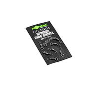 Korda PTFE Spinner Ring Swivels Size 11 | Pack of 8 | Perfect for Carp Fishing | Easy Hook Attachment | Low Friction, High Performance Swivels