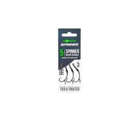 Korda Ready Tied Spinner Hook Sections 4 Micro Barbed | Pre-Tied Carp Fishing Rigs | Spinner, Krank & Kurv Shank Hooks | Easy To Use Carp Rigs | Coated Braid & Boom Compatible | Barbless/Barbed