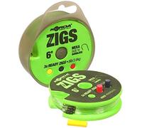 Korda Ready Tied Zig Fishing Rigs Barbless 6ft