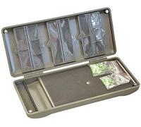 Korda Rig Safe Combi, Compact Storage Solution, Aluminium, Holds Up to 20 Rigs, 12 Compartments, Magnetic Fasteners, Foam Board, Supplied with Pins, Durable Design for Anglers, Lightweight Portable
