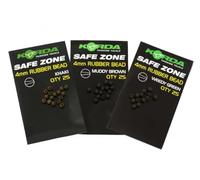 Korda Rubber Beads K5RBB Muddy Brown 5mm, Soft Tapered, 25 pcs (Carp Fishing)