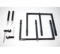 Korda Singlez Black 3 Rod Buzz Bar, 10.5in, Anodised Aluminium, Rod Rest System Designed by Danny Fairbrass, Engineered by JAG Products, Versatile Options