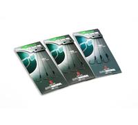 Korda Solidz PVA Rig Wide Gape Size 8-18lb, Micro-Barbed, Ready-Tied Carp Fishing Rig for PVA Bags, Pack of 3, Anti-Tangle Design with Extenda Stops