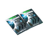 Korda Ready-Tied Spinner Hook Sections - Size 6 Micro Barbed, Krank Hooks - Pack of 3