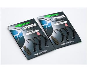 Korda Spinner Hook Sections - Kurv Rigs - Sz 4 Barbless