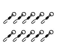 Korda Spinner Swivel 11, Qty 10, Non-Reflective Finish for Spinner Rig/Ronnie Rig, Compatible with Krank or Kurv Hooks
