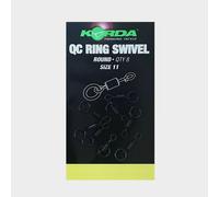 Korda Sz 11 Qck Change Ring Swivels - Black, Black